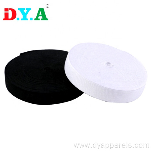 20mm Flat Woven Elastic White